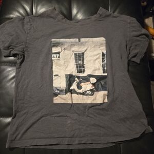 Gray A&F Graphic Tee